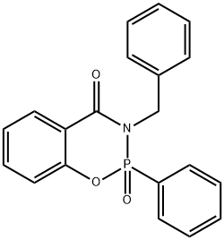 8-benzyl-9-oxo-9-phenyl-10-oxa-8-aza-9$l^{5}-phosphabicyclo[4.4.0]deca -1,3,5-trien-7-one 구조식 이미지