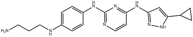 2,4-PyriMidinediaMine with linker 구조식 이미지