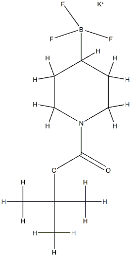 PotassiuM N-boc-piperidinyl-4-trifluoroborate Structure