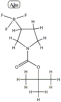 PotassiuM 1-Boc-pyrrolidine-3-trifluoroborate Structure