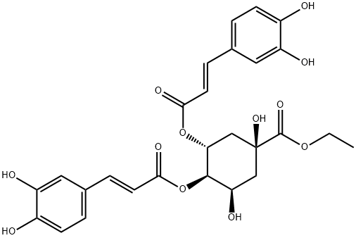 Ethyl 3,4-dicaffeoylquinate 구조식 이미지