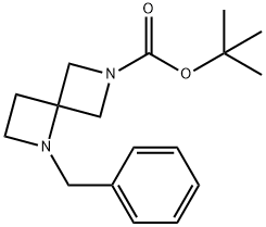 tert-butyl 1-benzyl-1,6-diazaspiro[3.3]heptane-6-carboxylate(WXC05331) Structure