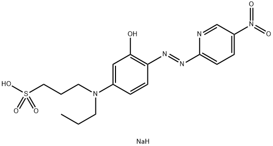 3-HYDROXY-4-(5-NITROPYRIDYLAZO)PROPYLANI Structure