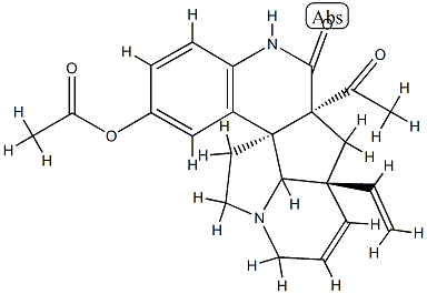10-Acetoxyscandine 구조식 이미지