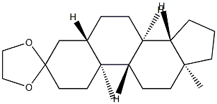 5α-Androstan-3-one ethylene acetal Structure