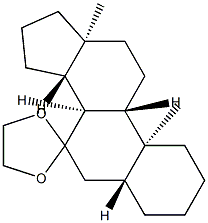 5α-Androstan-7-one ethylene acetal Structure