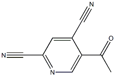 2,4-Pyridinedicarbonitrile, 53-acetyl- (9CI) Structure