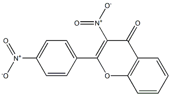 4H-1-Benzopyran-4-one,3-nitro-2-(4-nitrophenyl)-(9CI) Structure