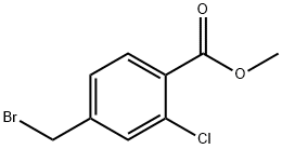 Benzoic acid,4-(broMoMethyl)-2- chloro-,Methyl ester 구조식 이미지