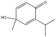 2,5-Cyclohexadien-1-one,4-hydroxy-4-methyl-2-(1-methylethyl)-(9CI) 구조식 이미지