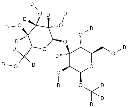 deuterated methyl beta-mannobioside Structure