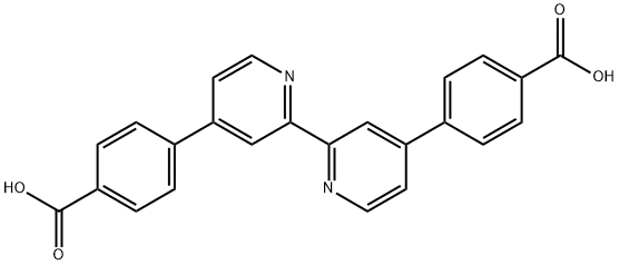 4,4'-(2,2'-Bipyridine-4,4'-diyl)dibenzoic acid Structure
