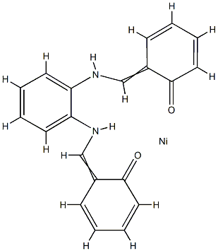 [[2,2'-[1,2-페닐렌비스(니트릴로메틸리딘)]비스[페놀라토]](2-)-N,N',O,O']-니켈 구조식 이미지