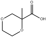 1,4-Dioxane-2-carboxylicacid,2-methyl-(9CI) Structure