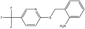 2-({[5-(trifluoromethyl)pyridin-2-yl]sulfanyl}methyl)aniline Structure
