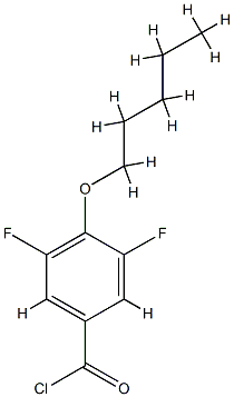 3,5-Difluoro-4-n-pentoxybenzoyl chloride Structure