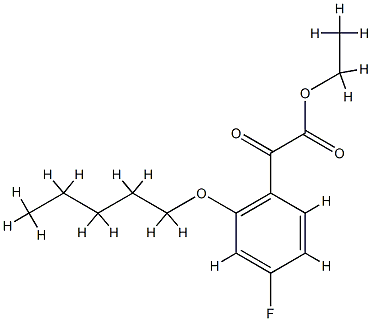 Ethyl 4-fluoro-2-n-pentoxybenzoylformate Structure