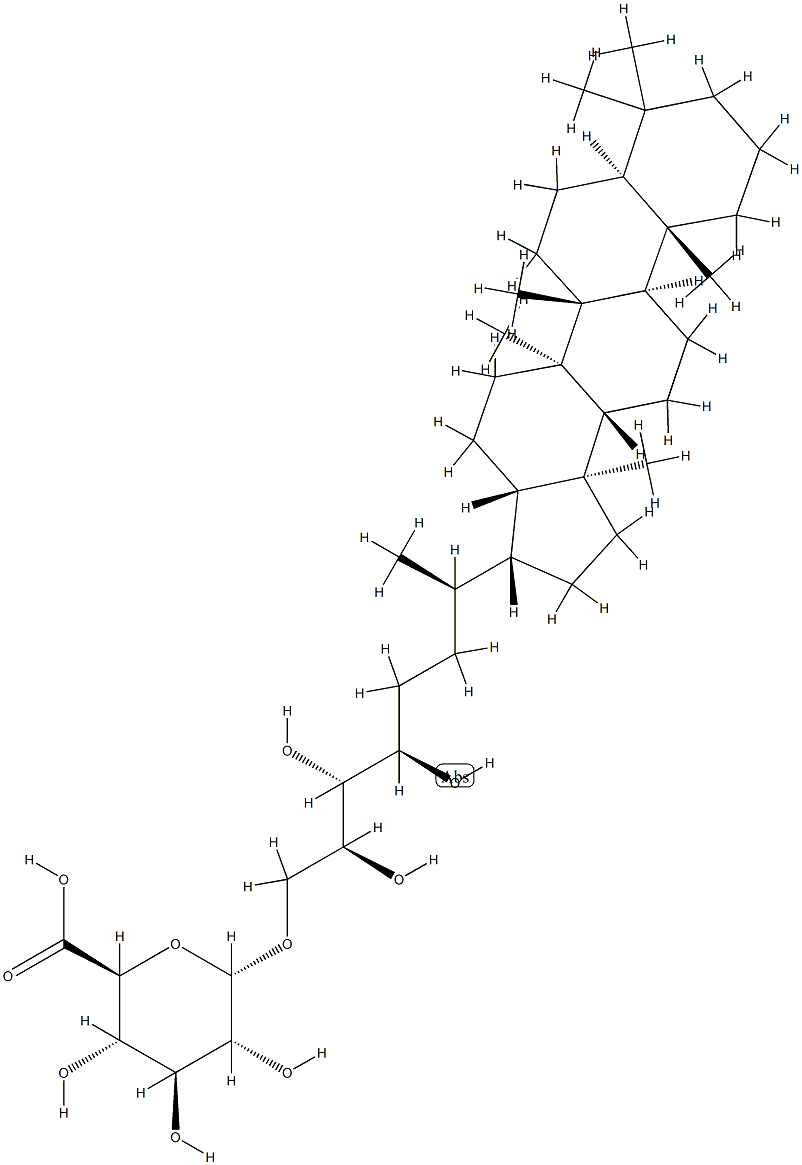 O-glucuronopyranosyl bacteriohopanetetrol Structure