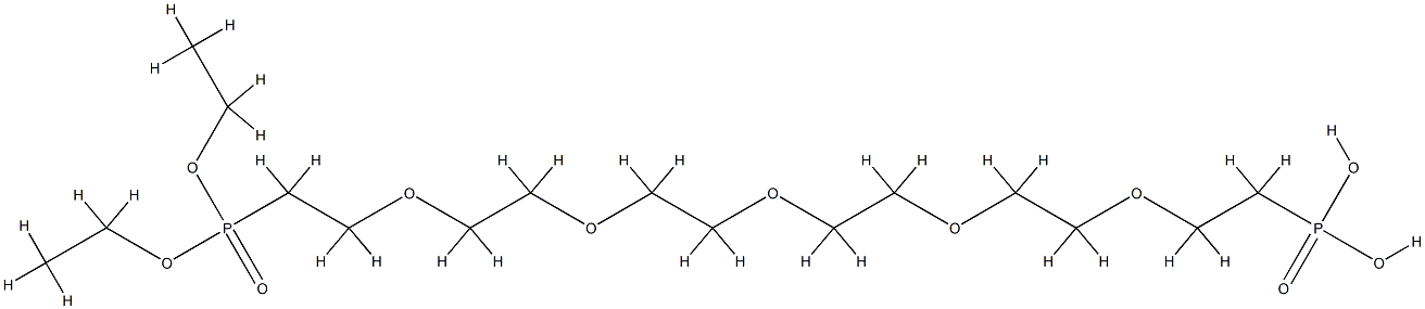 Diethoxy-phosphorylethyl-PEG5-ethylphosphonic acid Structure