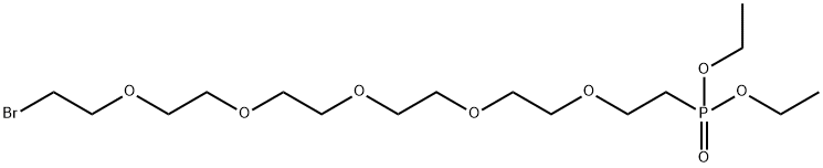 Bromo-PEG5-phosphonic acid ethyl ester 구조식 이미지