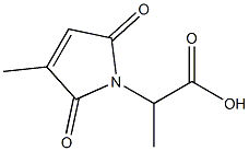 1H-Pyrrole-1-acetic  acid,  2,5-dihydro--alpha-,3-dimethyl-2,5-dioxo- 구조식 이미지