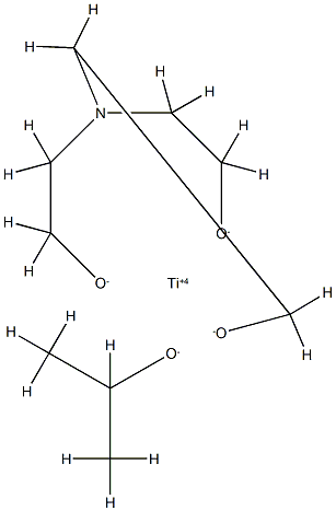 [[2,2',2''-nitrilotris[ethanolato]](3-)-O,O',O''](propan-2-olato)titanium 구조식 이미지