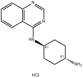 (1R*,4R*)-1-N-(Quinazolin-4-yl)cyclohexane-1,4-diamine dihydrochloride Structure