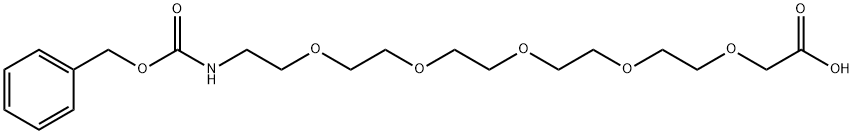 Z-NH-5(ethylene glycol)-acetic acid 구조식 이미지