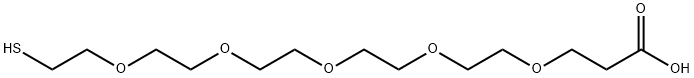 HS-PEG5-CH2CH2COOH Structure