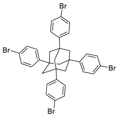 Tricyclo[3.3.1.13,7]decane, 1,3,5,7-tetrakis(4-bromophenyl)- Structure