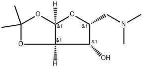 5-Deoxy-5-(dimethylamino)-1,2-O-(1-methylethylidene)-alpha-D-xylofuranose Structure