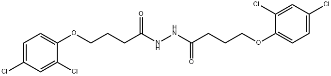 4-(2,4-dichlorophenoxy)-N'-[4-(2,4-dichlorophenoxy)butanoyl]butanohydrazide (non-preferred name) 구조식 이미지