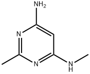 Pyrimidine, 4-amino-2-methyl-6-(methylamino)- (6CI,8CI) 구조식 이미지