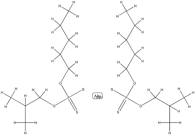 zinc bis(O-isobutyl) (O-pentyl) bis(dithiophosphate) Structure