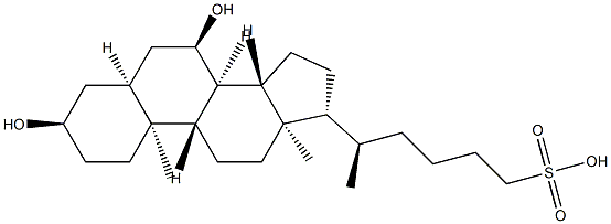 3,7-dihydroxy-25-homocholane-25-sulfonate Structure