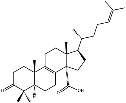 (10S,13R,14S,17R)-4,4,10,13-tetramethyl-17-[(2R)-6-methylhept-5-en-2-yl]-3-oxo-1,2,5,6,7,11,12,15,16,17-decahydrocyclopenta[a]phenanthrene-14-carboxylic acid Structure