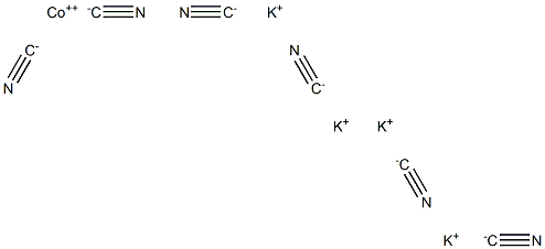 tetrapotassium hexa(cyano-C)cobaltate(4-) 구조식 이미지