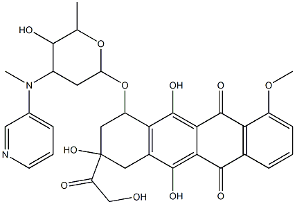 N-(3-pyridylmethyl)epidoxorubicin Structure