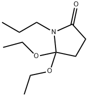 2-Pyrrolidinone,5,5-diethoxy-1-propyl-(9CI) Structure