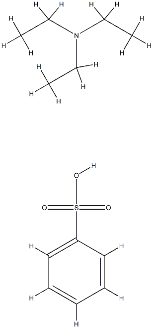 benzenesulphonic acid, compound with triethylamine (1:1)  구조식 이미지