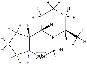 5H-Cyclopenta[e]pyrido[1,2-c][1,3]oxazine,decahydro-7-methyl-,(3a-alpha-,7-bta-,10a-bta-,10b-bta-)-(9CI) Structure