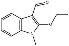 1H-Indole-3-carboxaldehyde,2-ethoxy-1-methyl-(9CI) 구조식 이미지