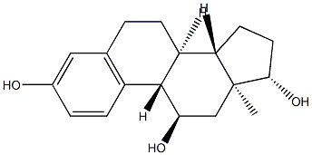 에스트라-1,3,5(10)-트리엔-3,11α,17β-트리올 구조식 이미지