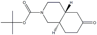 rac trans-N-Boc-octahydro-isoquinolin-6-one Structure