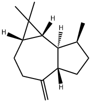 [1aS,4aα,7aβ,7bα,(-)]-Decahydro-1,1,7α-trimethyl-4-methylene-1H-cyclopropa[e]azulene 구조식 이미지