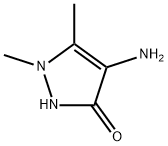 3H-Pyrazol-3-one,4-amino-1,2-dihydro-1,5-dimethyl-(9CI) 구조식 이미지