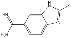 1H-Benzimidazole-5-carboximidamide,2-methyl-(9CI) Structure