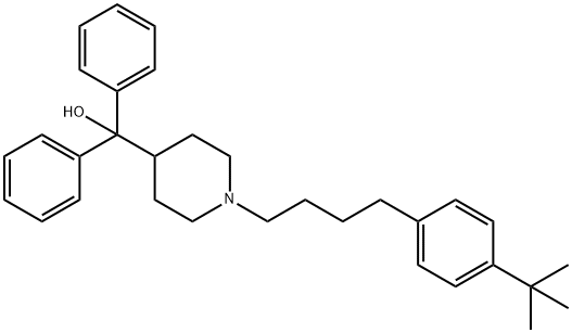 1-Dehydroxy Terfenadine 구조식 이미지