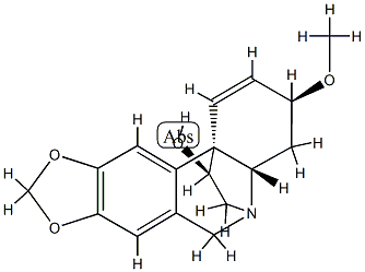 (5α,11S,13β,19α)-1,2-Didehydro-3β-methoxycrinan-11-ol 구조식 이미지