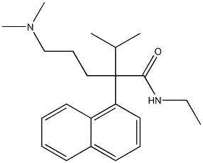 α-[3-(디메틸아미노)프로필]-N-에틸-α-이소프로필-1-나프탈렌아세트아미드 구조식 이미지